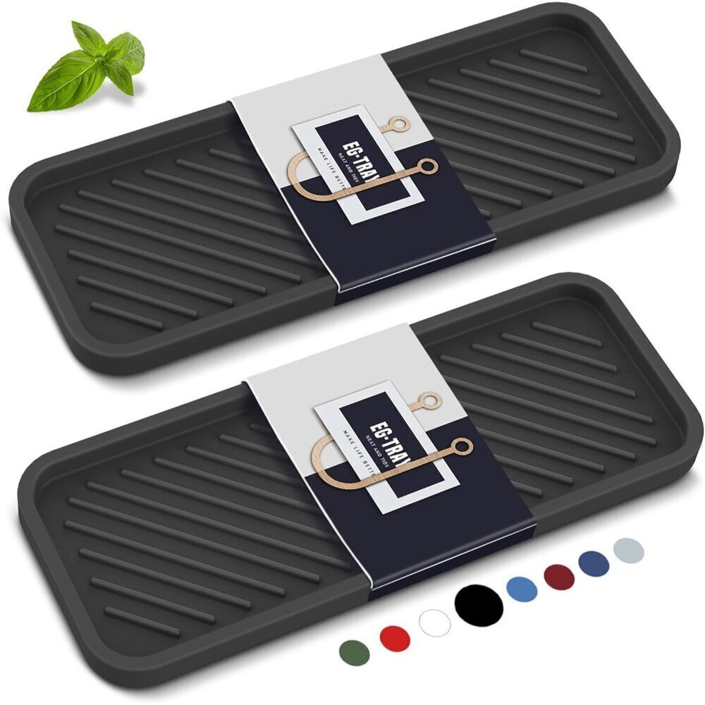 Kitchen Sink Organizer Tray,Sponge Holder for Kitchen Sink Bathroom Counter